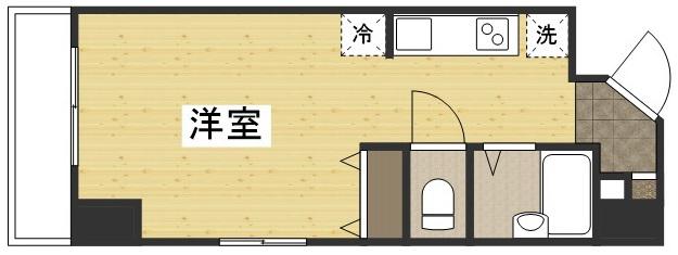 グランドメゾン 藤(ワンルーム/4階)の間取り写真