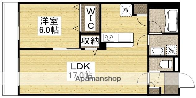 REAL鹿田(1LDK/5階)の間取り写真