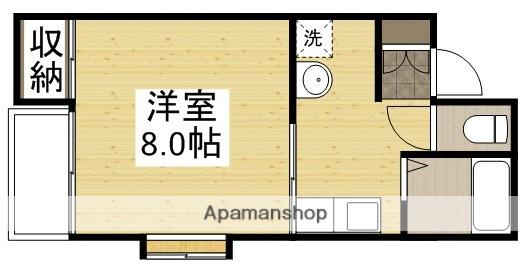 ヂュエルヤマサキ A棟(1K/2階)の間取り写真