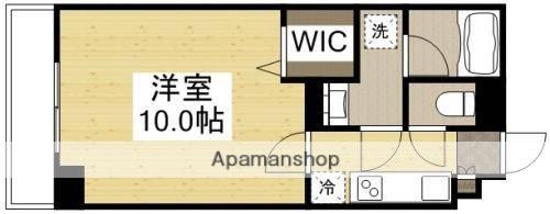 FRIEND COURT 岡山医大東(1K/6階)の間取り写真