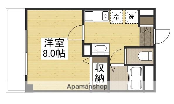HILL COLLEGE DUO(1K/3階)の間取り写真