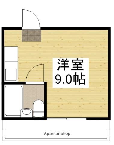 SK西川原(ワンルーム/2階)の間取り写真