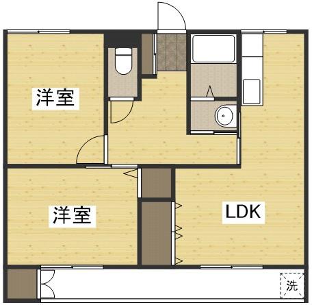 ラ・ルーチェ芳泉(2LDK/3階)の間取り写真