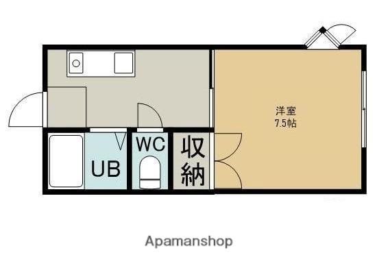 メゾンアドリーム(1K/2階)の間取り写真