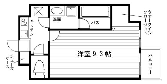 LUMIERE(1K/6階)の間取り写真