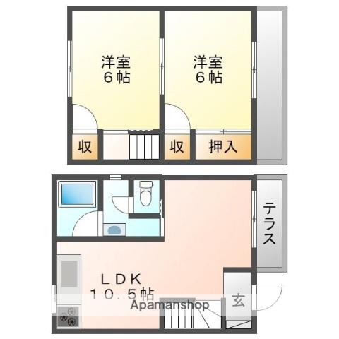 DIY LIFE大福(ワンルーム/1階)の間取り写真