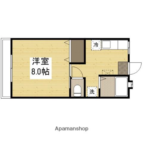 松島コーポ(1K/1階)の間取り写真