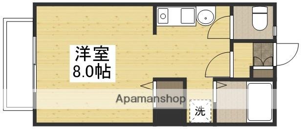 グローバルITSUWA(ワンルーム/1階)の間取り写真