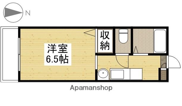 アブニールつしまA棟(ワンルーム/1階)の間取り写真