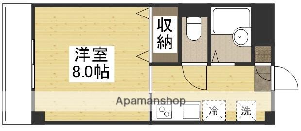 竹内ビル(1K/3階)の間取り写真