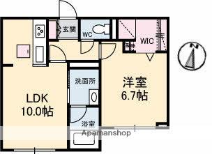 シャーメゾン・プレミアスⅡ(1LDK/1階)の間取り写真