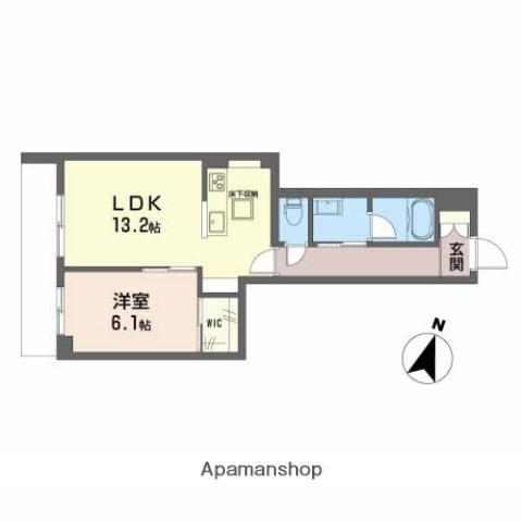 ヴィーロ キャピターレ(1LDK/1階)の間取り写真