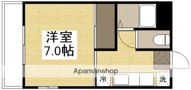 サンリバー南方B棟(1K/2階)の間取り写真