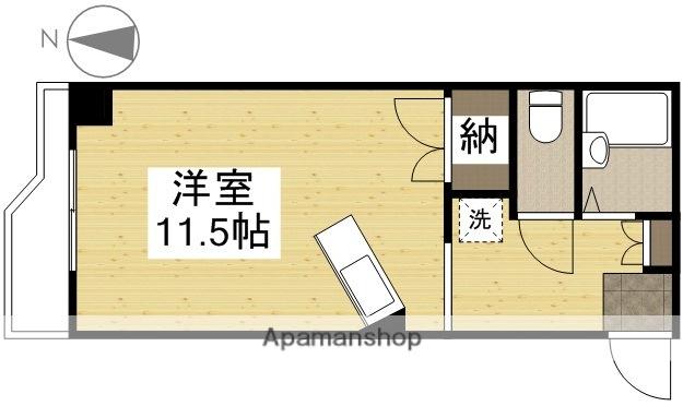 アルフィーネシマムラ(ワンルーム/4階)の間取り写真