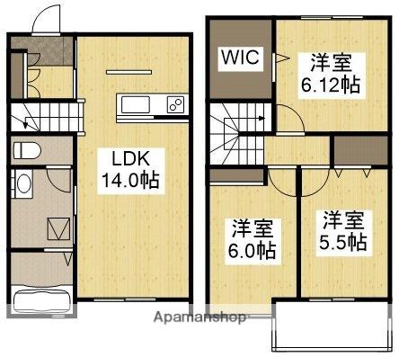 ラ・ルーチェ当新田(3LDK)の間取り写真