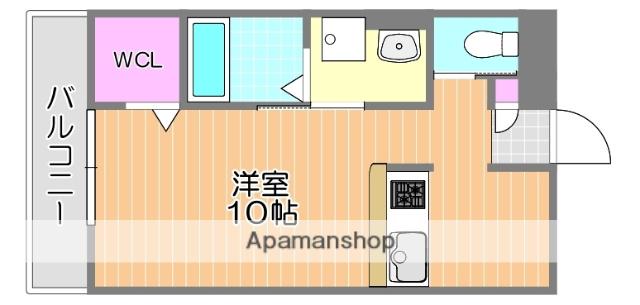 神下アパート(ワンルーム/1階)の間取り写真