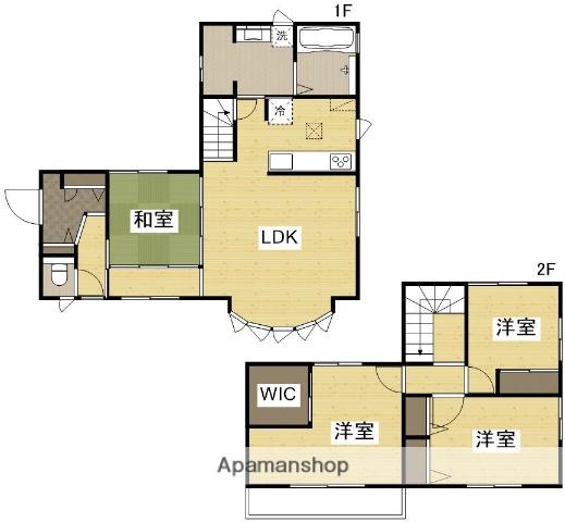 宇野線 備前西市駅 徒歩14分 2階建 築12年(4LDK)の間取り写真