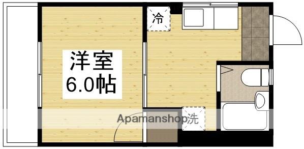 Tアパートメント(1K/3階)の間取り写真
