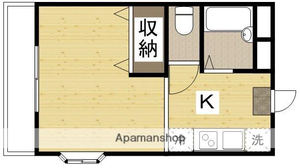 サニーコート岡大西(ワンルーム/1階)の間取り写真