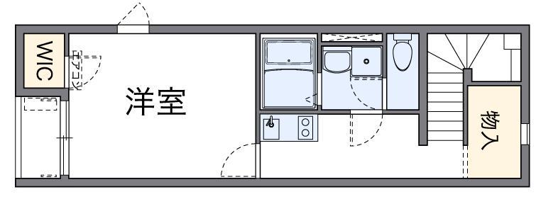 レオネクスト清心(1K/2階)の間取り写真