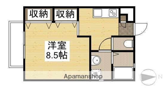 トマトハウス(1K/1階)の間取り写真