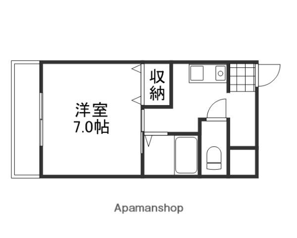 5THハイツナオイ(1K/1階)の間取り写真