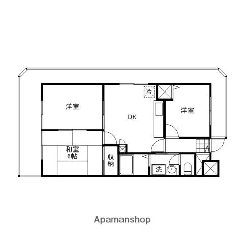 アビタ山本・岡山(3DK/5階)の間取り写真
