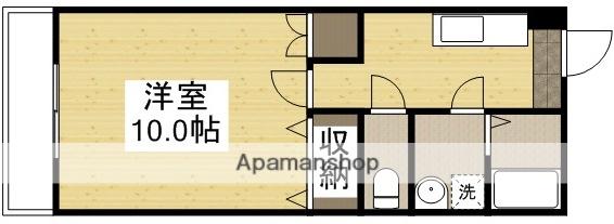 アークハイツ鹿田(1K/5階)の間取り写真