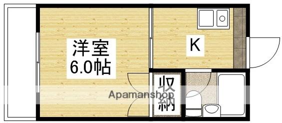 ロイヤルサーティー(1K/3階)の間取り写真