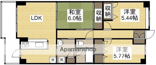 サーパス東古松通(3LDK/8階)の間取り写真