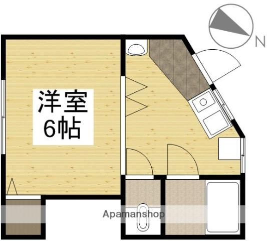 黒住ビル(1K/5階)の間取り写真