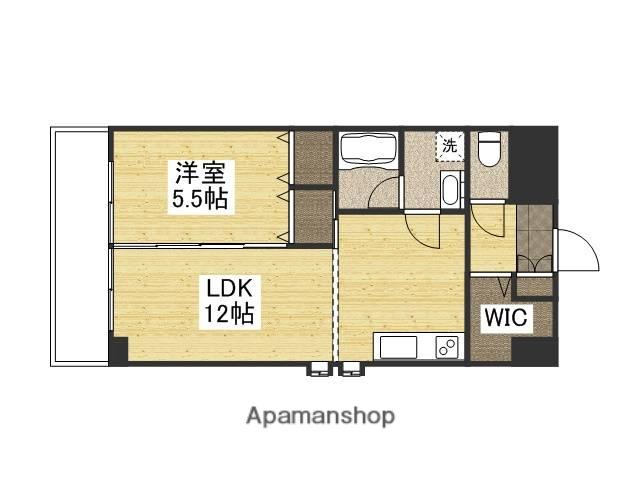 ルミエール松島(1LDK/1階)の間取り写真