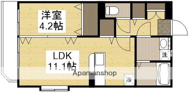 クレールコート1(1LDK/2階)の間取り写真