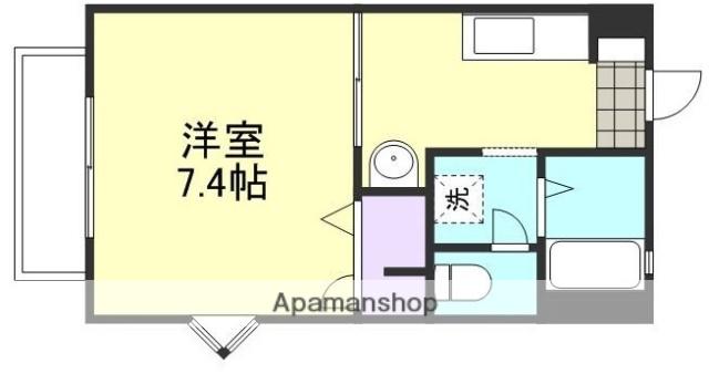 EARLS COURT(1K/2階)の間取り写真