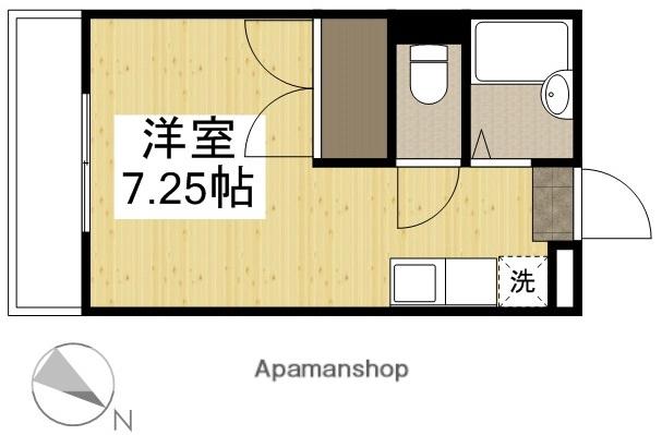 中庄ルミエール(ワンルーム/2階)の間取り写真