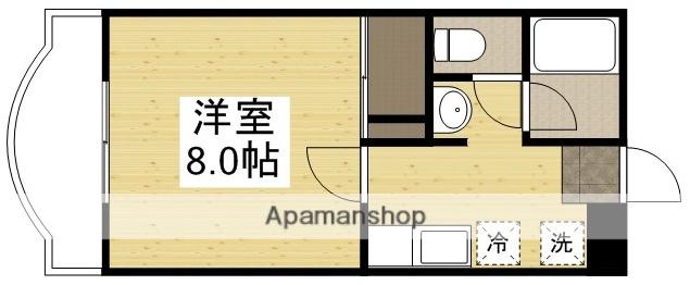 シンフォニア中央(1K/3階)の間取り写真