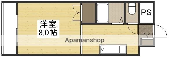 アークハイツ倉敷(1K/2階)の間取り写真