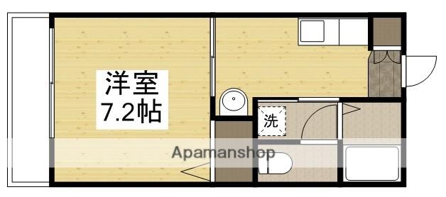 コーポアリメント(1K/1階)の間取り写真