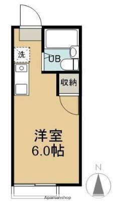 サザリィ川崎(ワンルーム/1階)の間取り写真