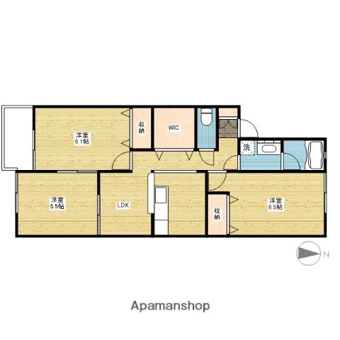 SMART LIFE(3LDK/2階)の間取り写真