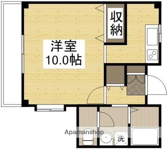 ジンジャエールⅠ(1K/2階)の間取り写真