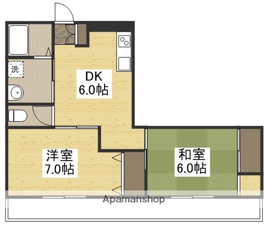 ロイヤル・シティ(2DK/4階)の間取り写真