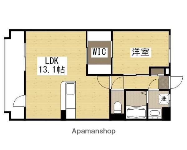 グランコートⅡ(1LDK/1階)の間取り写真