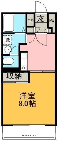 カーサ・ナリトモ中庄(1K/5階)の間取り写真