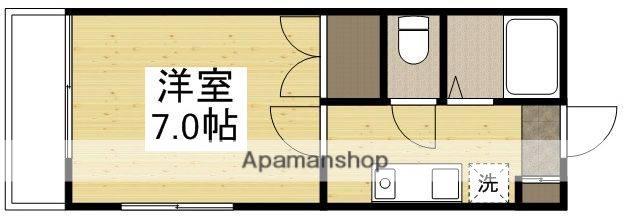 デュエル総社C棟(1K/1階)の間取り写真