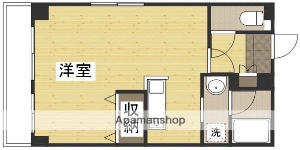 ジュメル倉敷(1K/6階)の間取り写真