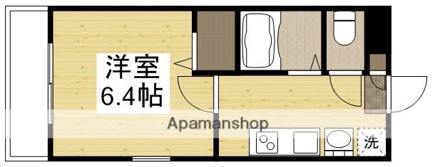 プリマローズ日ノ出町(1K/1階)の間取り写真