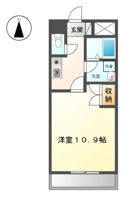 ダイヤモンド・パレス(1K/2階)の間取り写真