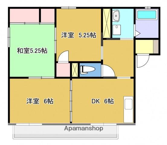 センチュリー21B棟(3DK/2階)の間取り写真