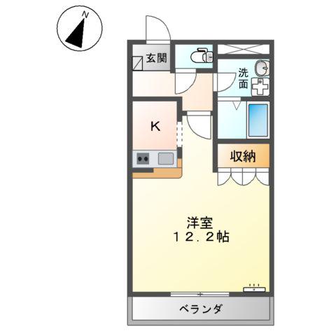 FIG-TREE(1K/1階)の間取り写真